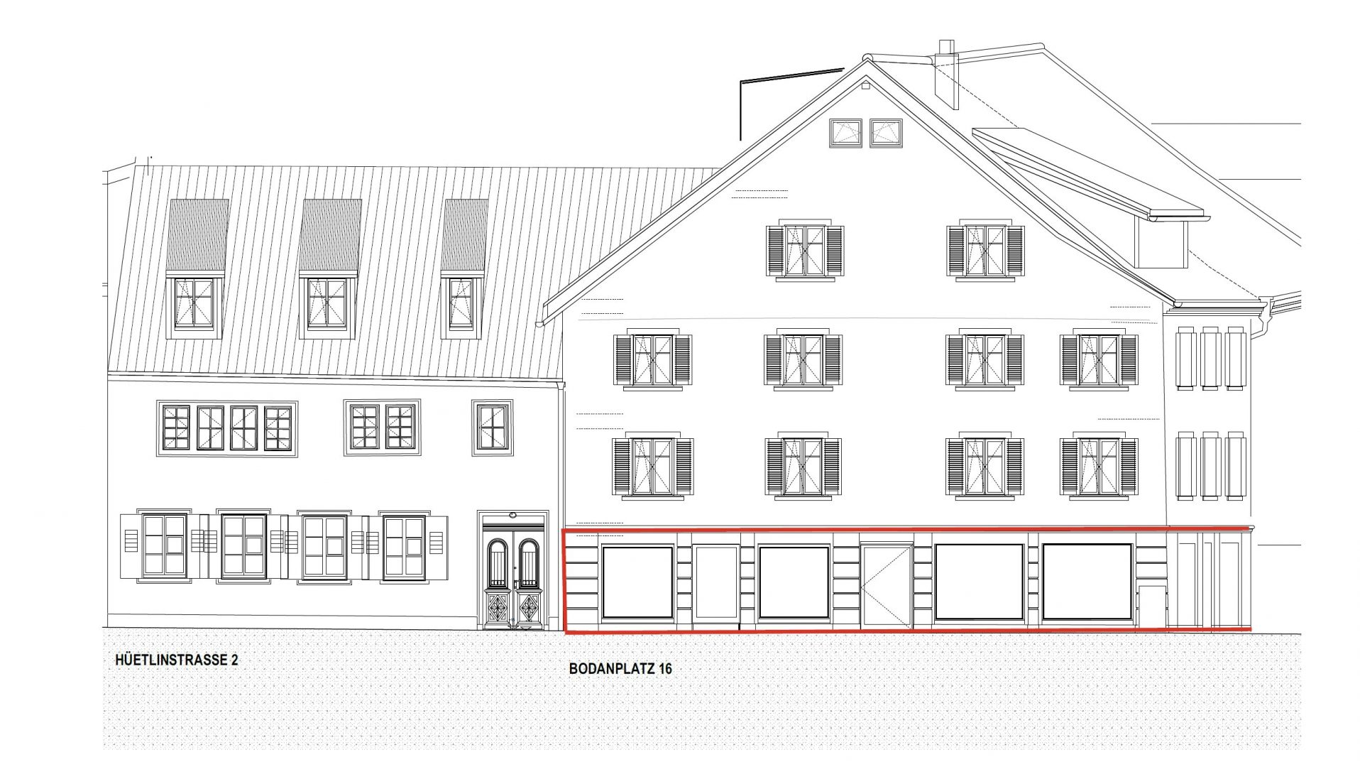 Ansicht Hüetlinstrasse