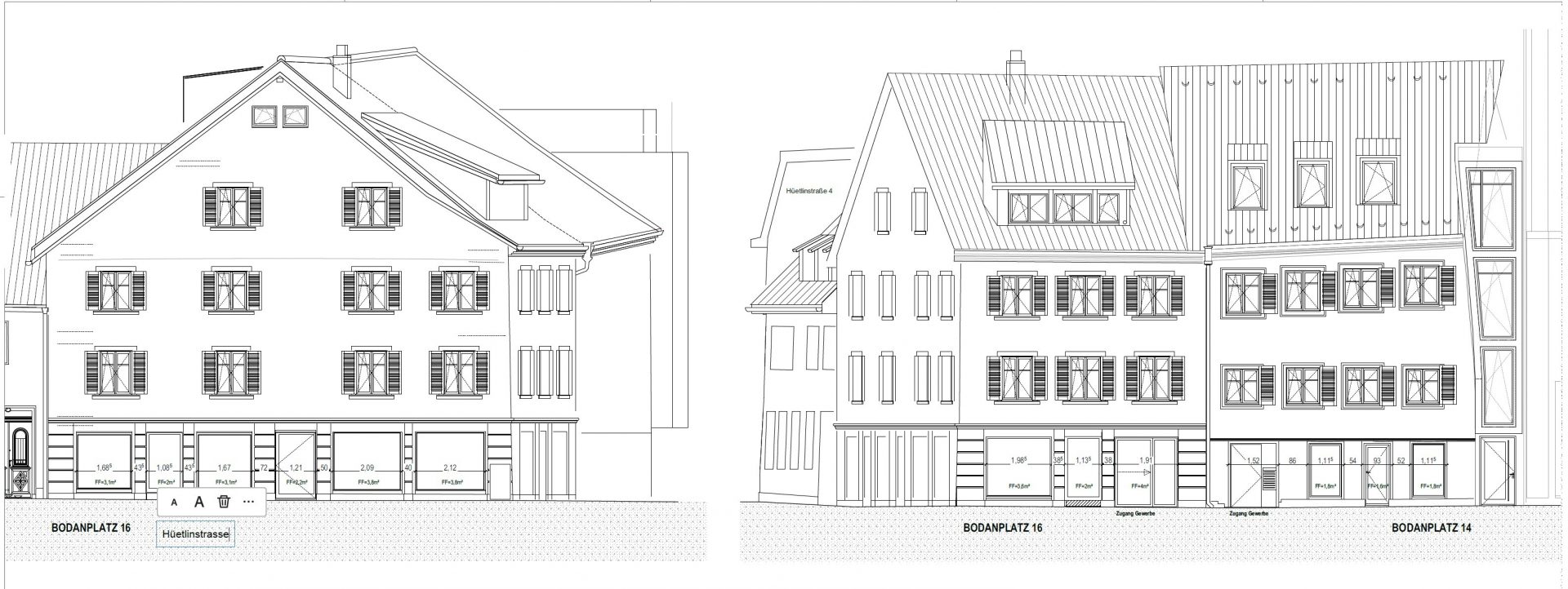 Größe der Fensterfächen