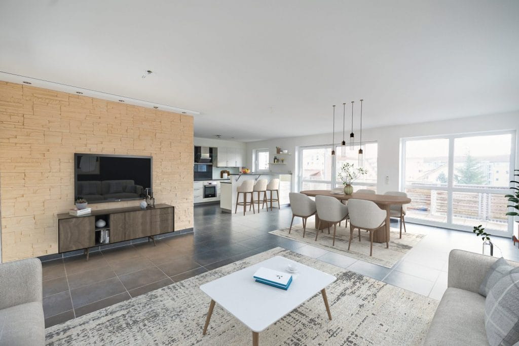 Visualisierung Wohnen/Essen