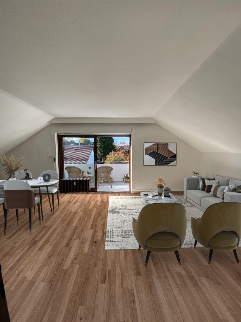 Wohn- und Essbereich Visualisierung