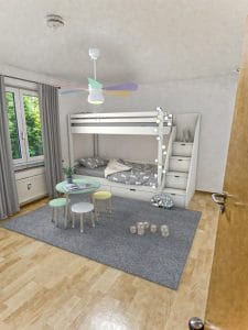 Kinderzimmer Visualisierung