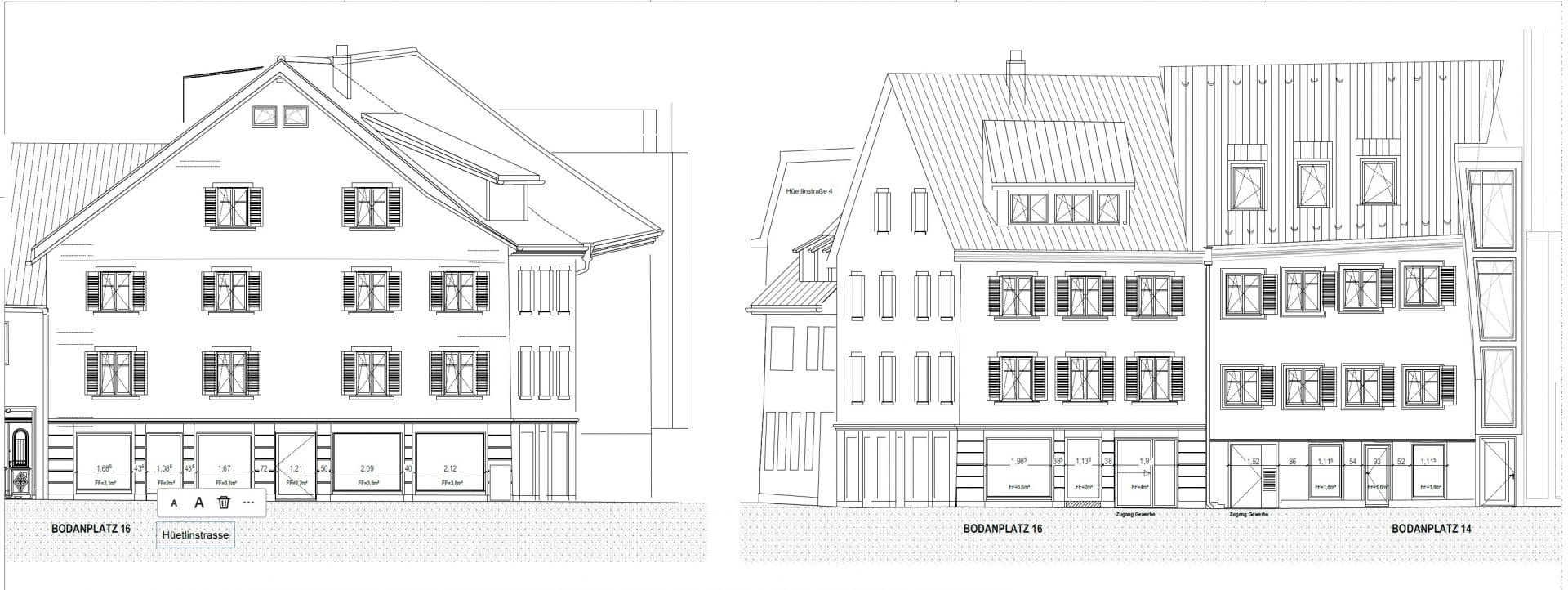 Größe der Fensterfächen